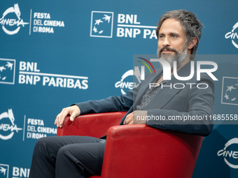 Gael Garcia Bernal attends the ''Maquina - Il Pugile'' photocall during the 19th Rome Film Festival at Auditorium Parco Della Musica in Rome...