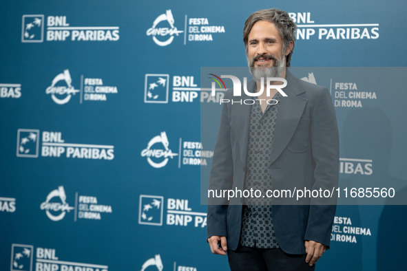 Gael Garcia Bernal attends the ''Maquina - Il Pugile'' photocall during the 19th Rome Film Festival at Auditorium Parco Della Musica in Rome...