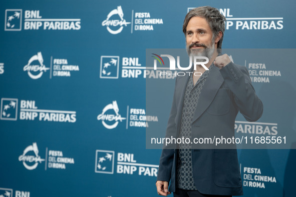 Gael Garcia Bernal attends the ''Maquina - Il Pugile'' photocall during the 19th Rome Film Festival at Auditorium Parco Della Musica in Rome...