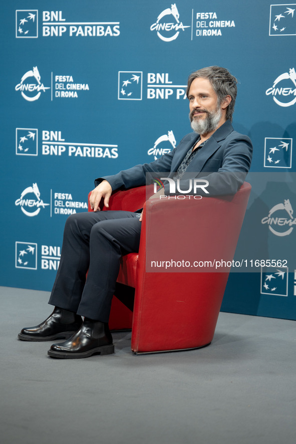 Gael Garcia Bernal attends the ''Maquina - Il Pugile'' photocall during the 19th Rome Film Festival at Auditorium Parco Della Musica in Rome...