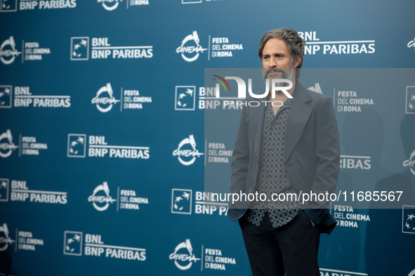 Gael Garcia Bernal attends the ''Maquina - Il Pugile'' photocall during the 19th Rome Film Festival at Auditorium Parco Della Musica in Rome...