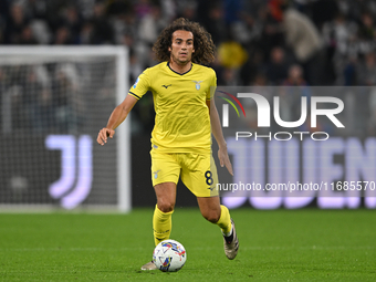 Matteo Guendouzi of SS Lazio is in action during the Juventus FC vs. SS Lazio match, the 8th round of the Italian Lega Serie A Enilive 24/25...