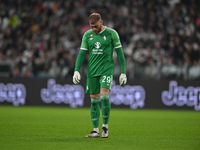 Michele Di Gregorio of Juventus FC looks on during the Juventus FC - SS Lazio match, 8th turn of Italian Lega Serie A Enilive 24/25 in Allia...