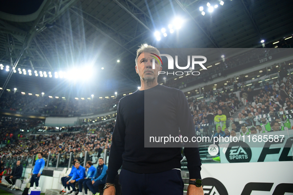 Marco Baroni of SS Lazio looks on during the Juventus FC vs. SS Lazio match, the 8th turn of Italian Lega Serie A Enilive 24/25, in Allianz...