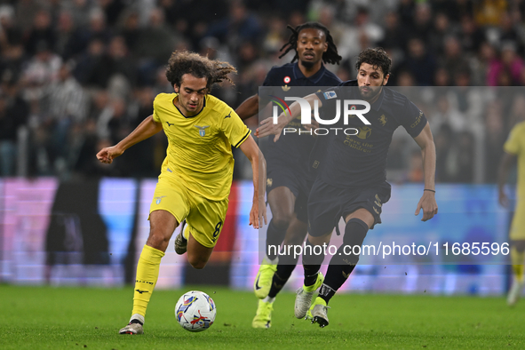 Matteo Guendouzi of SS Lazio and Manuel Locatelli of Juventus FC battle for the ball during the Juventus FC - SS Lazio match, 8th turn of It...