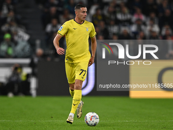 Adam Marusic of SS Lazio is in action during the Juventus FC vs. SS Lazio match, the 8th round of the Italian Lega Serie A Enilive 24/25, at...