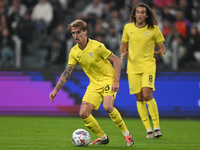 Nicolo Rovella of SS Lazio is in action during the Juventus FC vs. SS Lazio match in the 8th round of the Italian Lega Serie A Enilive 24/25...