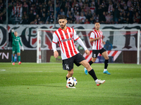 Ajdin Hasic participates in the game between KS Cracovia and Lech Poznan in Krakow, Poland, on October 19, 2024. This is a PKO BP Ekstraklas...