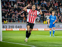 Mick van Buren participates in the game between KS Cracovia and Lech Poznan in Krakow, Poland, on October 19, 2024. This is a PKO BP Ekstrak...