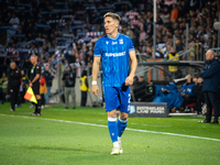 Joel Pereira participates in the game between KS Cracovia and Lech Poznan in Krakow, Poland, on October 19, 2024. This is a PKO BP Ekstrakla...