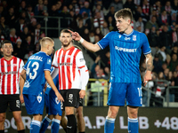 Patrik Walemark participates in the game between KS Cracovia and Lech Poznan in Krakow, Poland, on October 19, 2024. This is a PKO BP Ekstra...