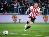 Mick van Buren participates in the game between KS Cracovia and Lech Poznan in Krakow, Poland, on October 19, 2024. This is a PKO BP Ekstrak...