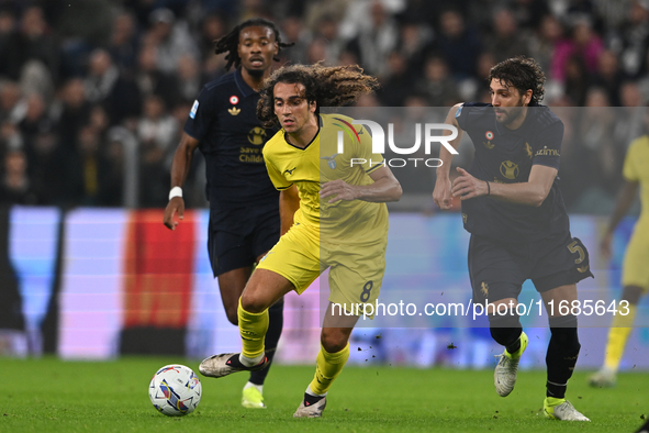 Matteo Guendouzi of SS Lazio is in action during the Juventus FC vs. SS Lazio match, the 8th round of the Italian Lega Serie A Enilive 24/25...