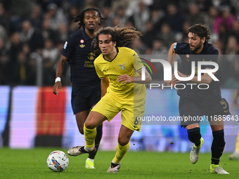 Matteo Guendouzi of SS Lazio is in action during the Juventus FC vs. SS Lazio match, the 8th round of the Italian Lega Serie A Enilive 24/25...