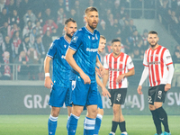 Bartosz Salamon participates in the game between KS Cracovia and Lech Poznan in Krakow, Poland, on October 19, 2024. This is a PKO BP Ekstra...