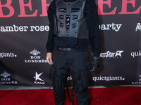 Roshon Fegan arrives at Amberween - An Amber Rose Birthday Party held at a Private Residence on October 19, 2024 in Tarzana, Los Angeles, Ca...