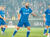 Mikael Ishak participates in the game between KS Cracovia and Lech Poznan in Krakow, Poland, on October 19, 2024. PKO BP Ekstraklasa, Polish...