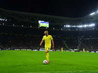 Gustav Isaksen of SS Lazio looks on during the Juventus FC - SS Lazio match, 8th turn of Italian Lega Serie A Enilive 24/25 in Allianz Stadi...