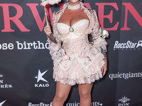 Amber Rose arrives at Amberween - An Amber Rose Birthday Party held at a Private Residence on October 19, 2024 in Tarzana, Los Angeles, Cali...