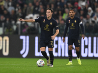 Nicolo Fagioli of Juventus FC is in action during the match between Juventus FC and SS Lazio in the 8th round of the Italian Lega Serie A En...