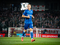 Antoni Kozubal participates in the game between KS Cracovia and Lech Poznan in Krakow, Poland, on October 19, 2024. This is a PKO BP Ekstrak...