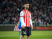 Ajdin Hasic participates in the game between KS Cracovia and Lech Poznan in Krakow, Poland, on October 19, 2024. This is a PKO BP Ekstraklas...