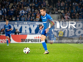 Afonso Sousa participates in the game between KS Cracovia and Lech Poznan in Krakow, Poland, on October 19, 2024. This is a PKO BP Ekstrakla...