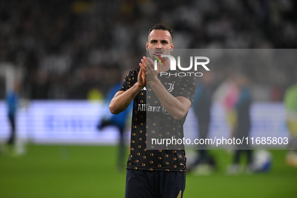 Federico Gatti of Juventus FC looks on during the match between Juventus FC and SS Lazio in the 8th round of Italian Lega Serie A Enilive 24...