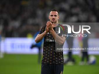 Federico Gatti of Juventus FC looks on during the match between Juventus FC and SS Lazio in the 8th round of Italian Lega Serie A Enilive 24...