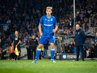 Michal Gurgul participates in the game between KS Cracovia and Lech Poznan in Krakow, Poland, on October 19, 2024. This is a PKO BP Ekstrakl...