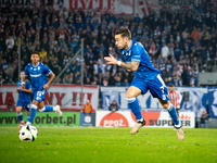 Afonso Sousa participates in the game between KS Cracovia and Lech Poznan in Krakow, Poland, on October 19, 2024. This is a PKO BP Ekstrakla...