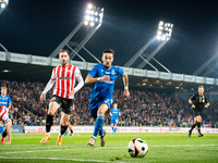 Afonso Sousa and Otar Kakabadze participate in the game between KS Cracovia and Lech Poznan in Krakow, Poland, on October 19, 2024. This is...