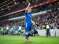 Antoni Kozubal participates in the game between KS Cracovia and Lech Poznan in Krakow, Poland, on October 19, 2024. This is a PKO BP Ekstrak...