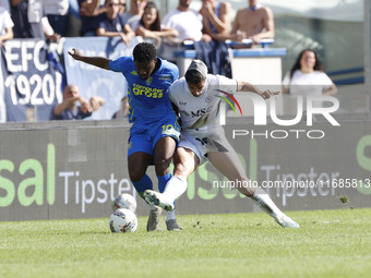 Giovanni Simeone of Napoli plays during the Serie A soccer match between Empoli FC and SSC Napoli at Stadio Carlo Castellani in Empoli, Ital...