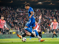 Bryan Fiabema participates in the game between KS Cracovia and Lech Poznan in Krakow, Poland, on October 19, 2024. This is a PKO BP Ekstrakl...