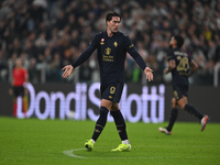 Dusan Vlahovic of Juventus FC looks on during the match between Juventus FC and SS Lazio, the 8th round of Italian Lega Serie A Enilive 24/2...