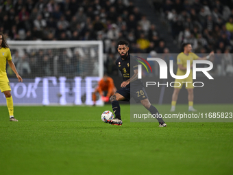 Douglas Luiz of Juventus FC is in action during the match between Juventus FC and SS Lazio in the 8th round of the Italian Lega Serie A Enil...