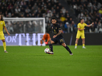 Douglas Luiz of Juventus FC is in action during the match between Juventus FC and SS Lazio in the 8th round of the Italian Lega Serie A Enil...