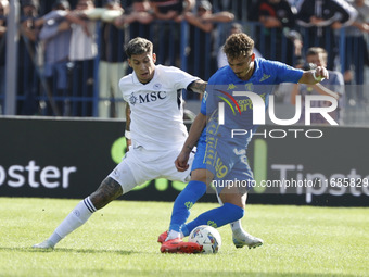 Napoli's Mathias Olivera plays during the Serie A soccer match between Empoli FC and SSC Napoli at Stadio Carlo Castellani in Empoli, Italy,...