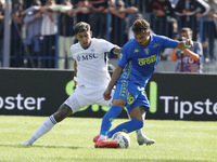 Napoli's Mathias Olivera plays during the Serie A soccer match between Empoli FC and SSC Napoli at Stadio Carlo Castellani in Empoli, Italy,...