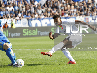 David Neres of Napoli plays during the Serie A soccer match between Empoli FC and SSC Napoli at Stadio Carlo Castellani in Empoli, Italy, on...