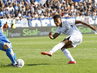 David Neres of Napoli plays during the Serie A soccer match between Empoli FC and SSC Napoli at Stadio Carlo Castellani in Empoli, Italy, on...