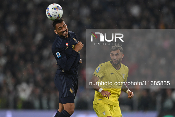 Danilo of Juventus FC is in action during the Juventus FC vs. SS Lazio match, 8th round of Italian Lega Serie A Enilive 24/25, in Allianz St...