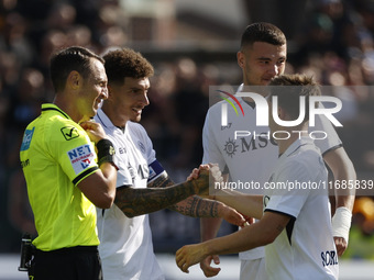 During the Serie A soccer match between Empoli FC and SSC Napoli at Stadio Carlo Castellani in Empoli, Italy, on October 20, 2024. (