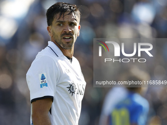 Giovanni Simeone of Napoli plays during the Serie A soccer match between Empoli FC and SSC Napoli at Stadio Carlo Castellani in Empoli, Ital...