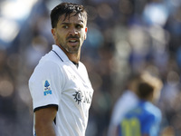 Giovanni Simeone of Napoli plays during the Serie A soccer match between Empoli FC and SSC Napoli at Stadio Carlo Castellani in Empoli, Ital...