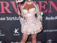 Amber Rose arrives at Amberween - An Amber Rose Birthday Party held at a Private Residence on October 19, 2024 in Tarzana, Los Angeles, Cali...