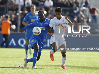 David Neres of Napoli plays during the Serie A soccer match between Empoli FC and SSC Napoli at Stadio Carlo Castellani in Empoli, Italy, on...