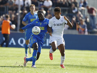 David Neres of Napoli plays during the Serie A soccer match between Empoli FC and SSC Napoli at Stadio Carlo Castellani in Empoli, Italy, on...