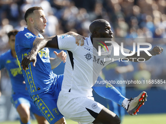 Napoli's Romelu Lukaku plays during the Serie A soccer match between Empoli FC and SSC Napoli at Stadio Carlo Castellani in Empoli, Italy, o...